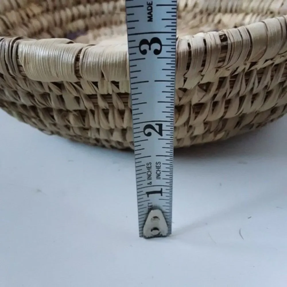 Bohemian Style Vintage Wicker Basket Wall Hanging Decor